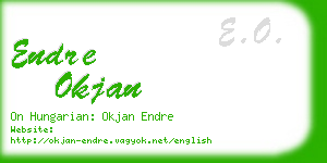 endre okjan business card